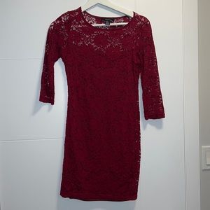 Forever 21 red lace dress